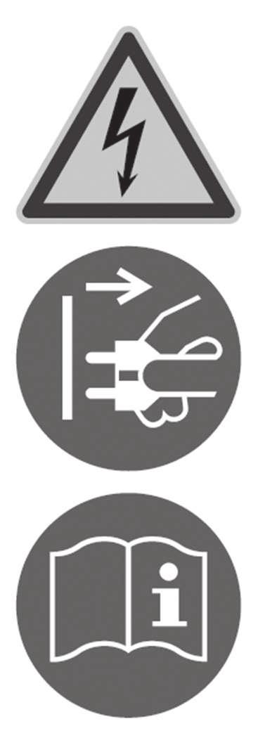 Bezpieczeństwo i zagrożenia 1.5 Symbole na produkcie Ostrzeżenie Ostrzega przed napięciem elektrycznym. Informuje o konieczności wyciągnięcia wtyczki sieciowej przed otwarciem obudowy.