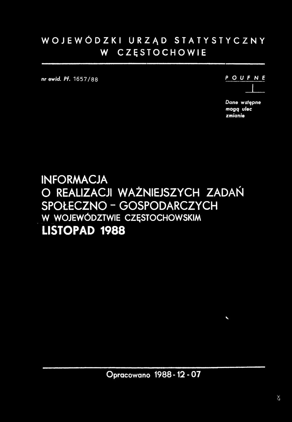 WAŻNEJSZYCH ZADAŃ SPOŁECZNO -