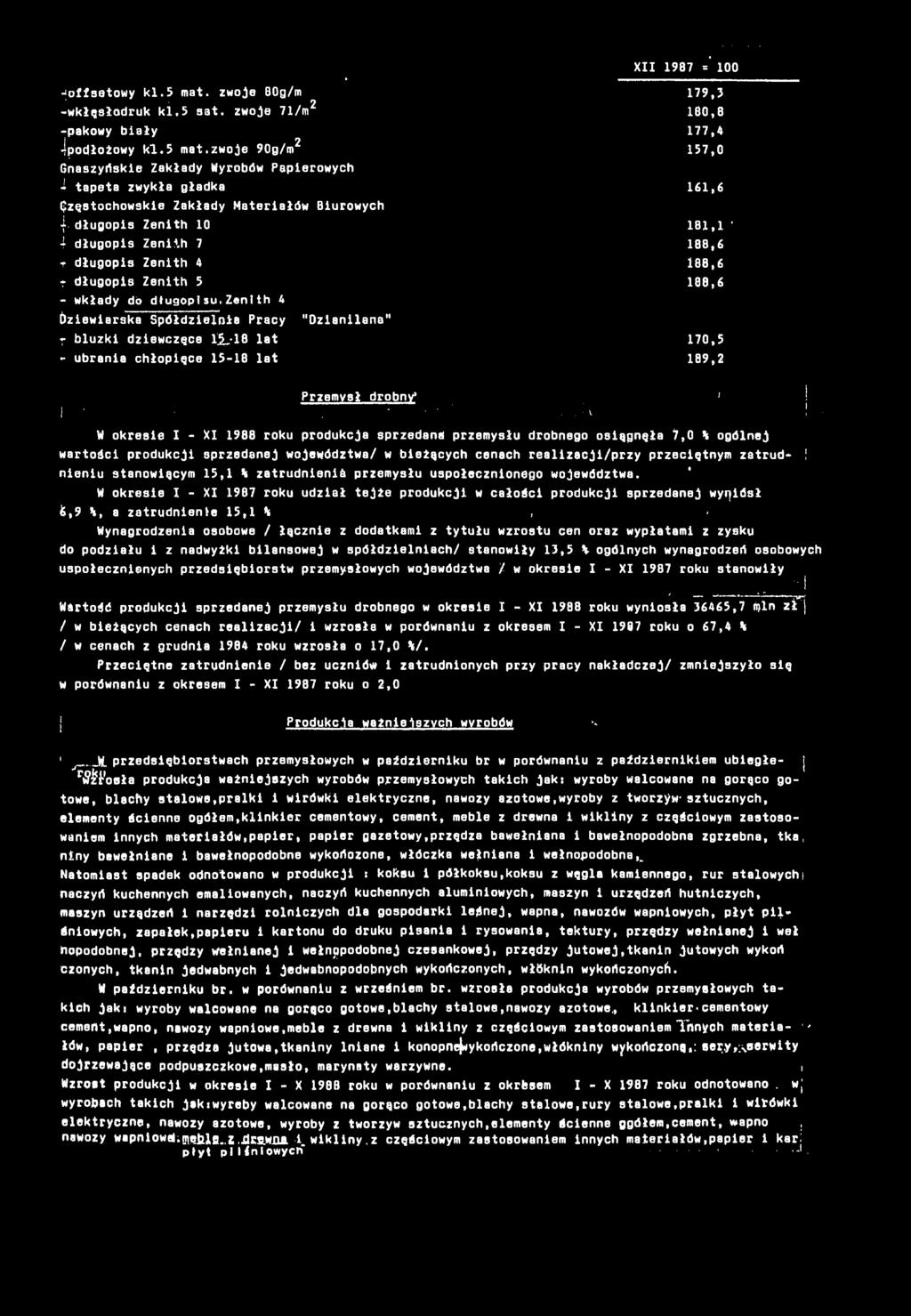 zenth 4 dzewarska Spółdzelna Pracy "Ozanlana" T bluzk dzewczęce ljl-8 lat 70,5 - ubrana chłopęce 5-8 lat 89,2 Przemysł drobny* ' ' ' \ ' ' ' '.
