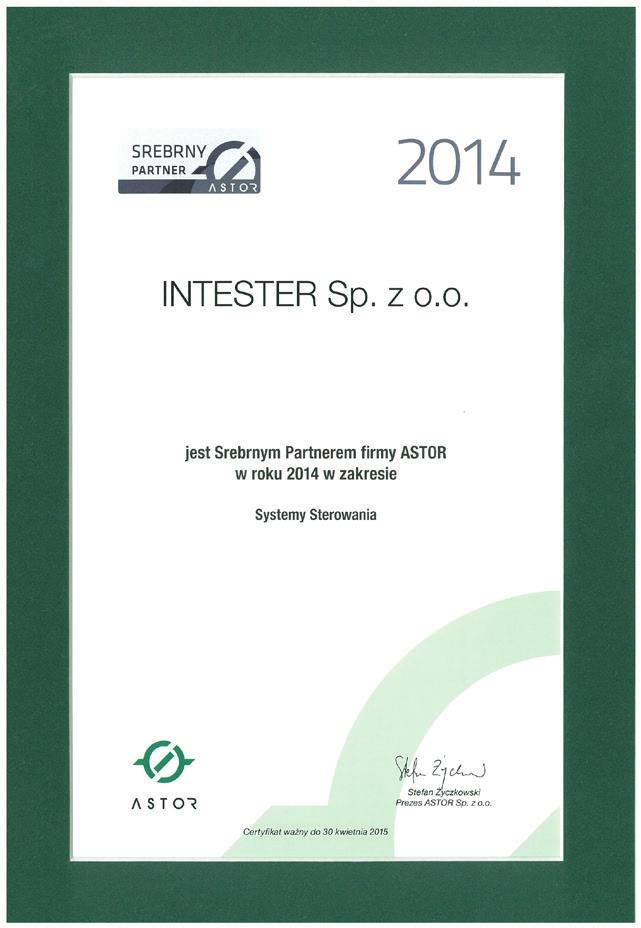 CERTYFIKAT ASCOM Integrator Pakietu ASIX