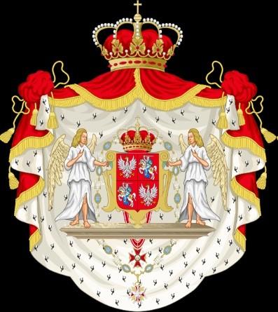 Herb Rzeczypospolitej Obojga Narodów Rzeczpospolita Obojga Narodów utworzona z Korony Królestwa Polskiego i Wielkiego Księstwa Litewskiego istniejące w latach 1569 1795 na mocy unii lubelskiej.