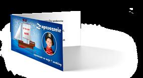 «zaproszenie składane «druk dwustronny «papier 250g mat/błysk «minimalna ilość