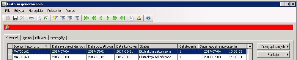 Scenariusz 2: Generowanie deklaracji VAT-7 z modułu JPK Dla użytkowników korzystających z modułu Jednolity plik Kontrolny (JPK) w przypadku odznaczonego czeku w