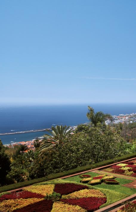 ZACHODNIA CZĘŚĆ FUNCHAL Ogród Panoramiczny Ogród ten, położony między promenadą Lido a Estradą Monumental, podzielono na cztery części tematyczne: rodzima flora przybrzeżna, rodzima flora średniej