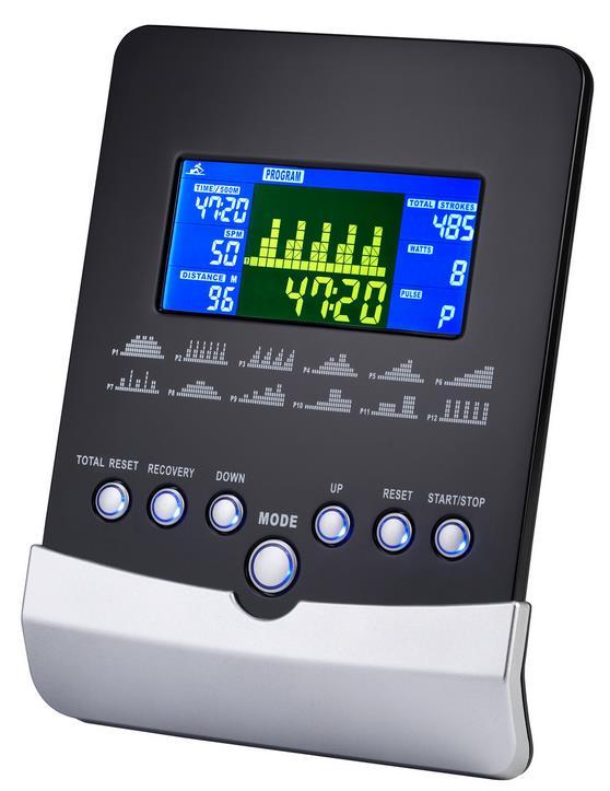 INSTRUKCJA OBSŁUGI SM5810-64 FUNKCJE WYŚWIETLACZA POZYCJA SPM Time/500m METERS CALORIES STROKES TOTAL STROKES OPIS Uderzenia na minutę Zakres wyświetlania 0 ~ 999 Wyświetlanie czasu treningu podczas
