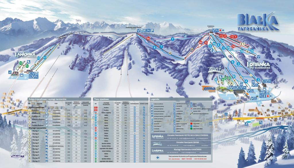 PROGRAM NARCIARSKIEGO SAFARI 2019 1. NARTY LUB SNOWBOARD: codzienne. STACJE NARCIARSKIE, które w tym roku zamierzamy odwiedzić: KOTELNICA BIAŁCZAŃSKA - http://www.bialkatatrzanska.