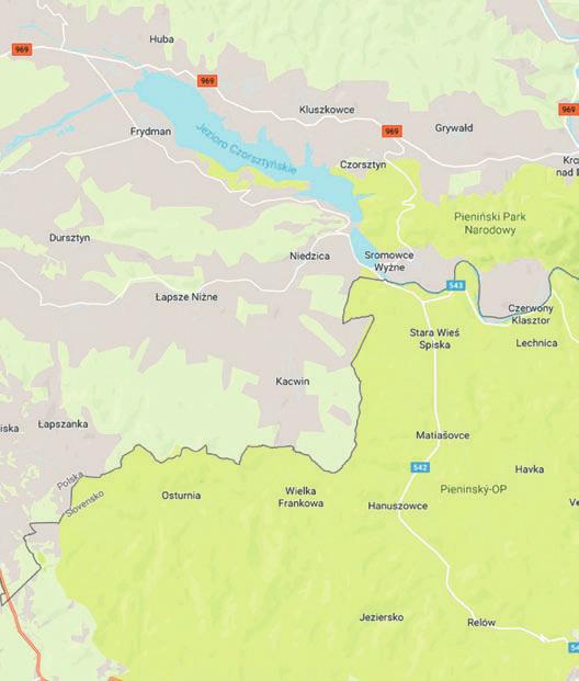 Mapa 02 Dębno 03 11 Krempachy 08 Dursztyn 07 Frydman 04 Niedzica - Zamek Łapsze Wyżne 06