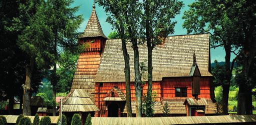 Gmina Nowy Targ 2 Kościół św. Michała Archanioła w Dębnie Najcenniejszy z zabytków Podhala wpisany na listę światowego dziedzictwa UNESCO. Zbudowany ok.