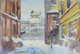 Janów w Toruniu tempera, papier, 47 68 cm