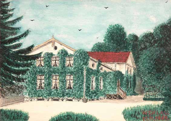 86 Roman Kochanowski (1857 Kraków 1945 Freising w Bawarii) Pejzaż z mostem ołówek,