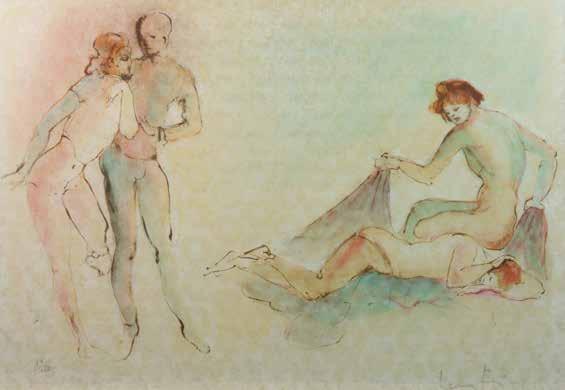 88 Konstanty Szewczenko (1910 Warszawa 1991 tamże) Zalotnicy olej, płótno, 49 39,5 cm