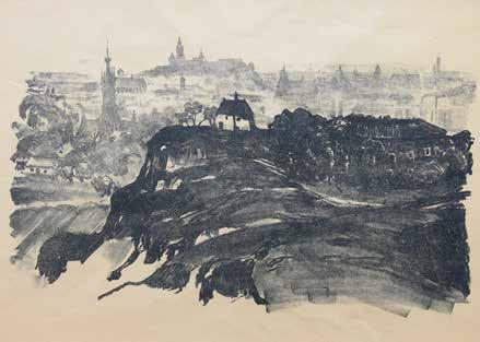 102 Adam Bunsch (1896 Kraków 1963 tamże) Panorama Krakowa, 1947 r.