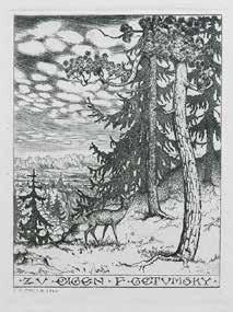 Guido Balsamo Stella (1882 1941) Ekslibris Eigena Getumsky ego, 1912 r.