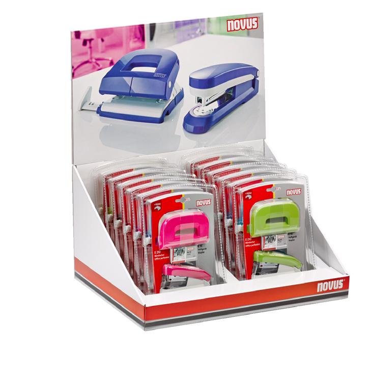 różowy 2 x zielony 2 x turkusowy 020-1884 NOVUS display naladowy do zszywaczy E 25