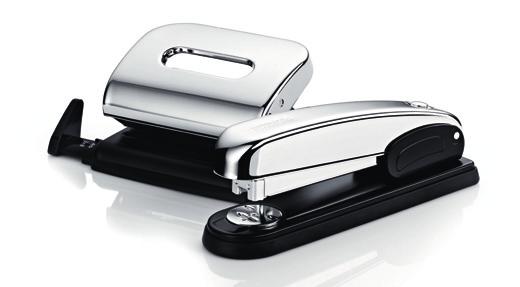 Kolekcja Classic NOVUS B 6 Elegancki klasyk wśród dziurkaczy Novusa W całości wykonany z metalu System ABS specjalna budowa magazynku uniemożliwia zakleszczenie zszywek w zszywaczu 3 metody