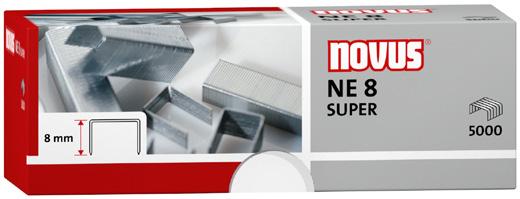 Zszywki NOVUS NE 8 SUPER Zszywki do zszywaczy elektrycznych, długość nóżki 8 mm Podobne do 26/8 ale o większej