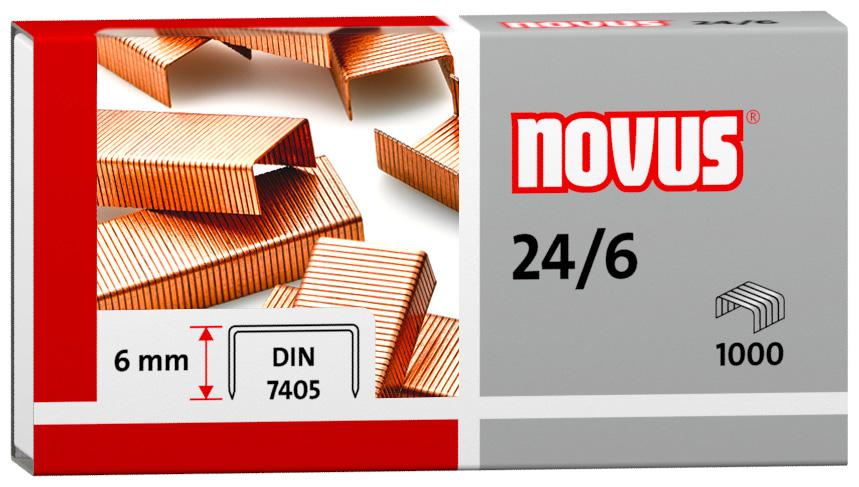 10 MIEDZIOWANE Zszywki miedziowane 10 Wysokość nóżki: 5 mm Zszywa do 20 kartek standardowego papieru