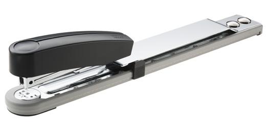 Kolekcja Harmony NOVUS B 4 eco Stabilny zszywacz biurowy do codziennego profesjonalnego użytku Metalowy mechanizm w obudowie ze w 100% biodegradowalnego plastiku 3 metody zszywania: zszycie, zszycie