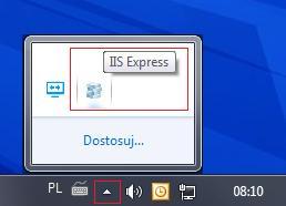 Rys. 2 Oprogramowanie IIS Po kliknięciu pola Przeglądanie aplikacji uruchomi się przeglądarka internetowa z oknem umożliwiającym zalogowanie się do systemu RACS 5 lokalnie z poziomu serwera.