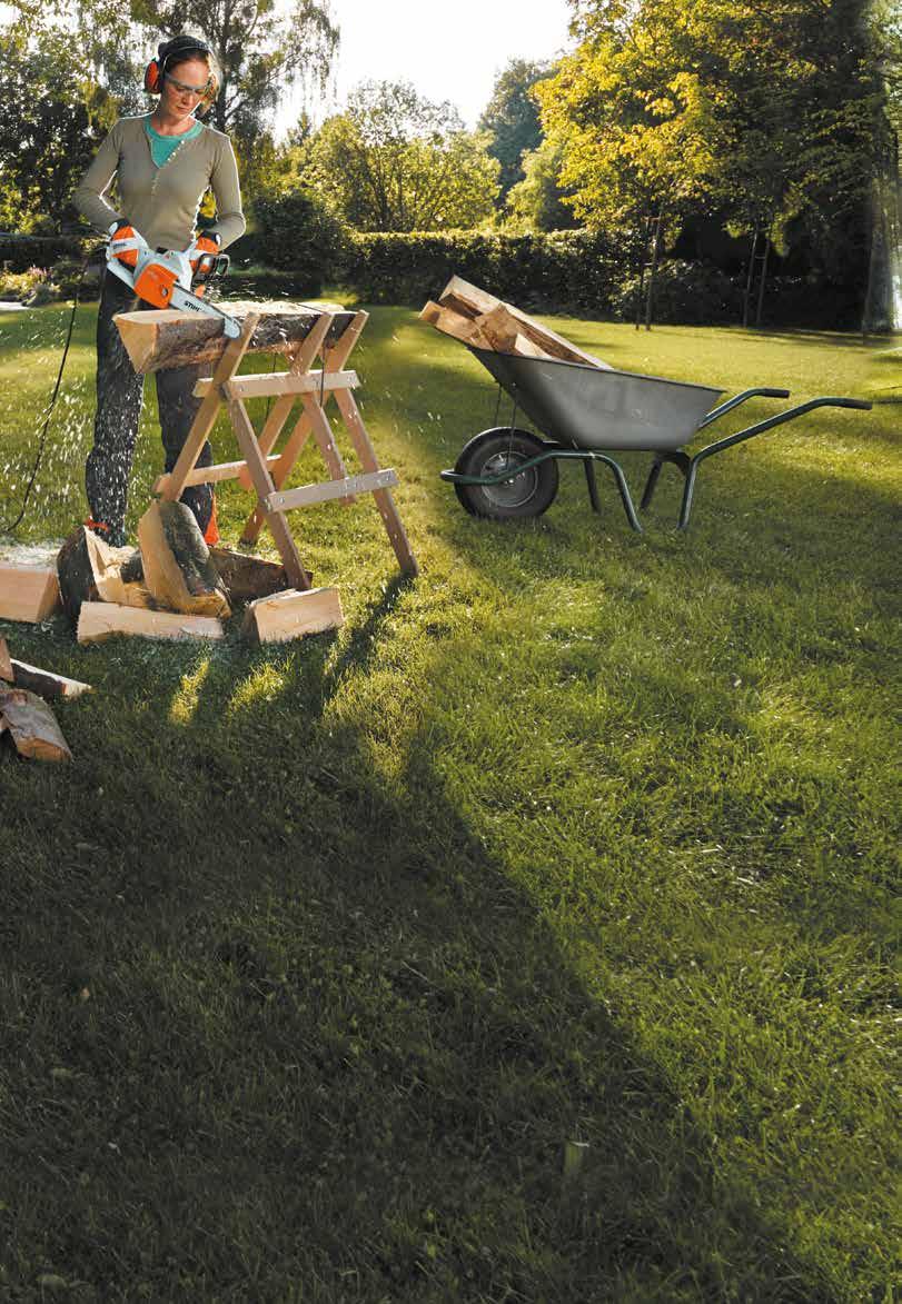 Pilarki PRECYZYJNE cięcie na wiosnę Kto sięga po pilarkę łańcuchową STIHL nie uznaje półśrodków: stawia na techniczną perfekcję, bogate wyposażenie i wysoką moc.