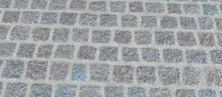 Systemy brukarskie Produkty te służą do układania chodników, opasek wokół budynków, nawierzchni parkingów, placów, rond i ulic w zabytkowych centrach miast,