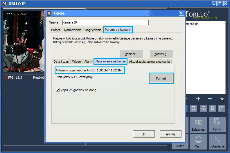 Nagrywanie na kartę pamięci Przed rozpoczęciem pracy na karcie pamięci zaleca się sformatowanie jej na komputerze (nieobowiązkowe).