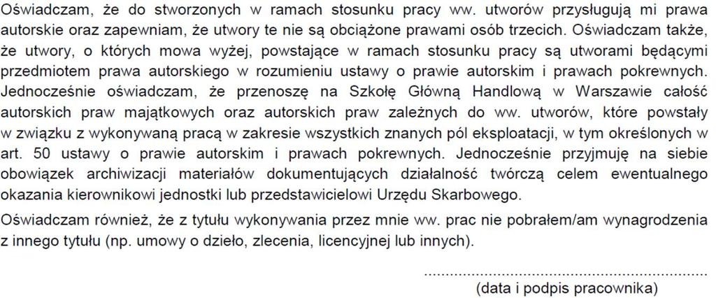 UWAGA: W przypadku 