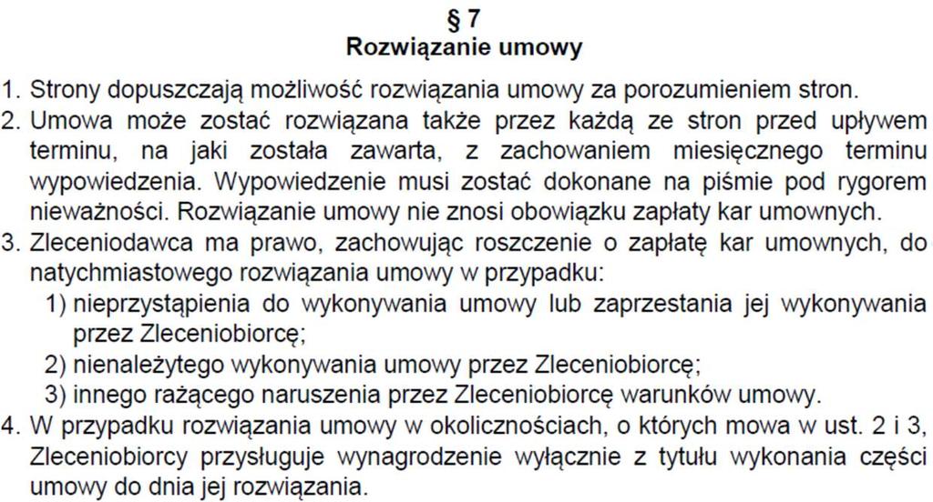 UMOWY CYWILNOPRAWNE - ZLECENIE UWAGA: W przypadku kiedy wykonywanie umowy wiązało się będzie z dostępem do danych osobowych (np. obsługa rekrutacji, dziekanatu itp.
