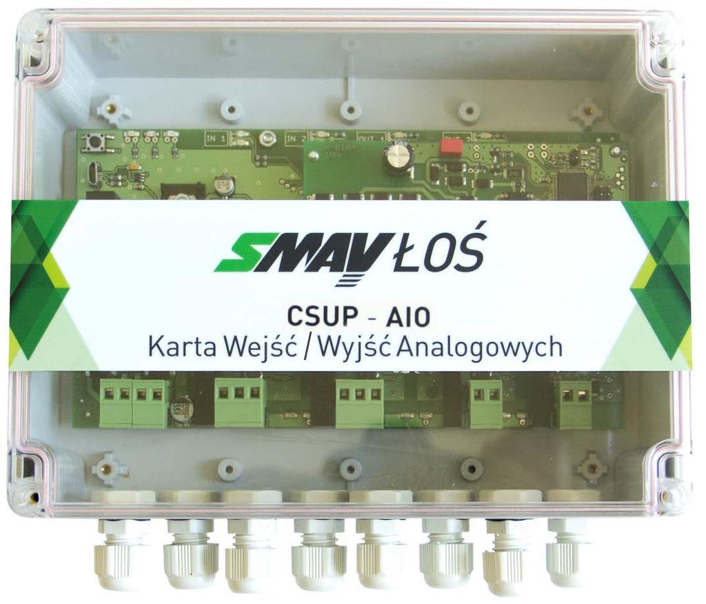 SCHEMATY PODŁĄCZEŃ Rys. 5.11. Schemat podłączeń elektrycznych Karty wejść/wyjść analogowych WYMIARY I MONTAŻ KARTY WEJŚĆ/WYJŚĆ ANALOGOWYCH Rys. 5.12.