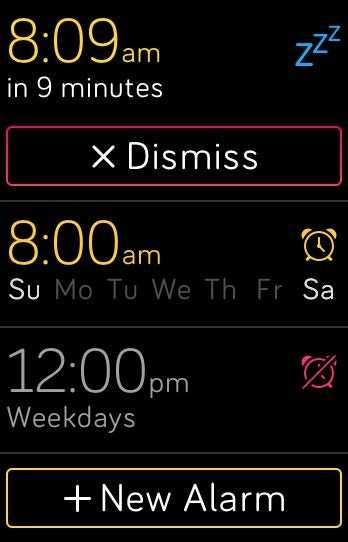 Odrzucenie lub opóźnienie cichego alarmu Kiedy uruchomi się cichy alarm, zegarek zacznie wibrować a jego ekran migotać/pulsować.