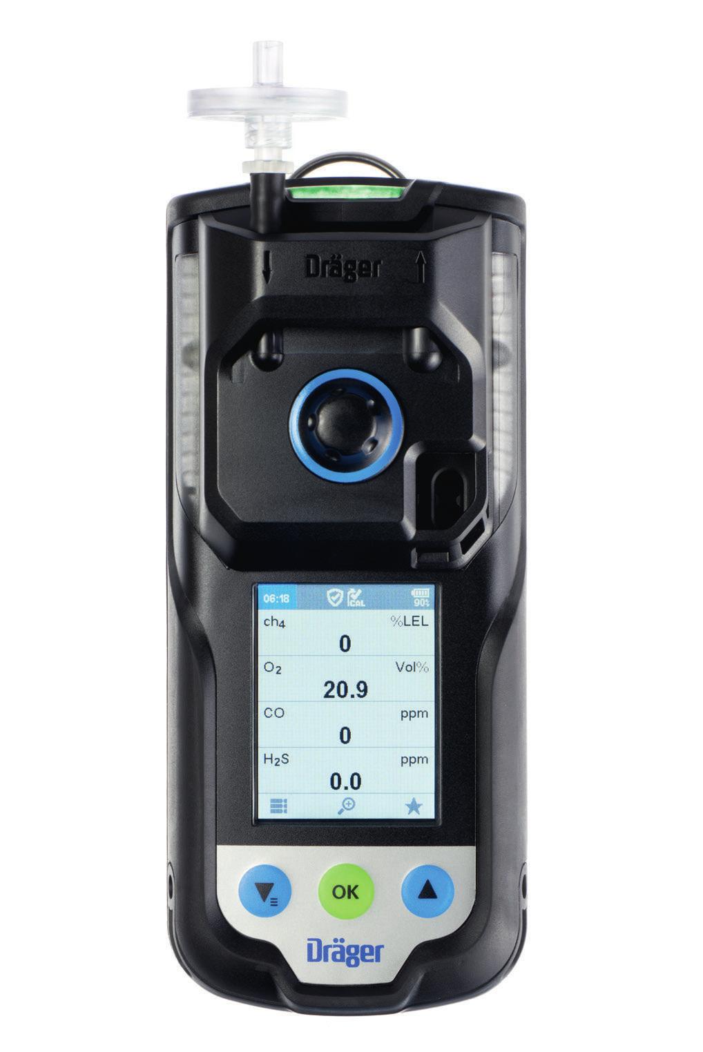 Dräger X-am 3500 Miernik wielogazowy Detektor Dräger X-am 3500 opracowano specjalnie do celów pomiarów nieszczelności.