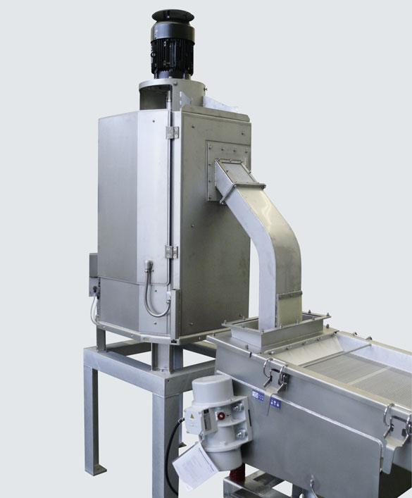 System components CENTRO centrifugal dryer for energy-efficient drying Compact design with good access for cleaning and maintenance Integrated water separator Easily replaceable