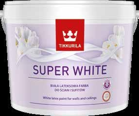 plamoporna biała farba do ścian i sufitów (15,89 zł/l) 80 TIKKURILA SUPER WHITE