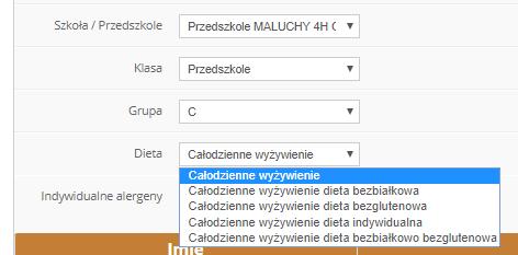 Placówki przedszkolne wybierz dietę Gdy dziecko uczęszcza do przedszkola wybierz jedną z podanych