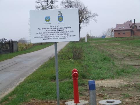2017 Budowa odcinka sieci wodociągowej w Sichowie Dużym Węgierka (273 mb