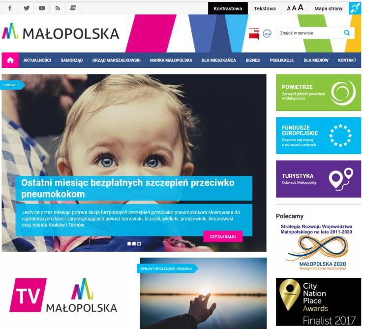 Portal internetowy Określenie zasad prowadzenia oficjalnego portalu internetowego WM. Wprowadzenie procedury zgłaszania chęci tworzenia nowych stron www.