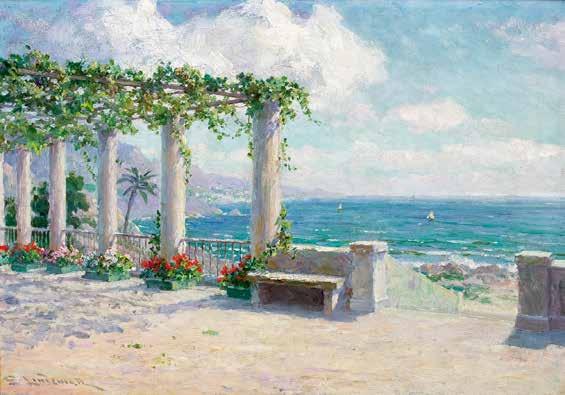 67 Emil Lindeman (1864 Warszawa -1945 Ozorków k. Łodzi) Sorrento olej, tektura, 36 51 cm, sygn. l.d.: E.