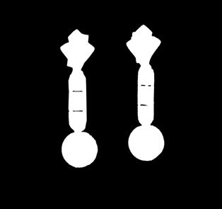 0,25 ct, VS-SI/H, 2 szt. pereł hodowanych cena wywoławcza: 2 800 zł 165 Wisior II poł. XX w. złoto, pr. 0,750, m. 4,08 g, 12 szt.