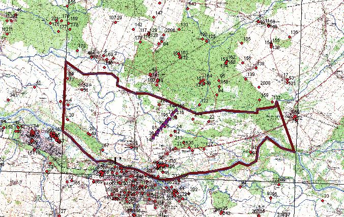 68 pakiet MODFLOW w konfiguracji GROUDWATER VISTAS w połączeniu z pakietem ArcGis.