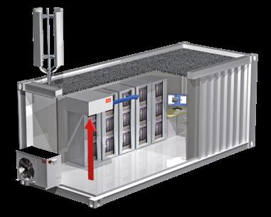 free-coolingu Cicha praca Czynnik chłodniczy R407C Filtr powietrza EU3 Nadzór zabrudzenia filtra Regulacja mikroprocesorowa C2020 (opcjonalnie z interfejsem WIB 1000) Prosty montaż i konserwacja