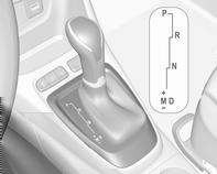 154 Prowadzenie i użytkowanie Automatyczna skrzynia biegów Automatyczna skrzynia biegów umożliwia automatyczną zmianę biegów (tryb automatyczny) lub manualną zmianę biegów (tryb manualny).
