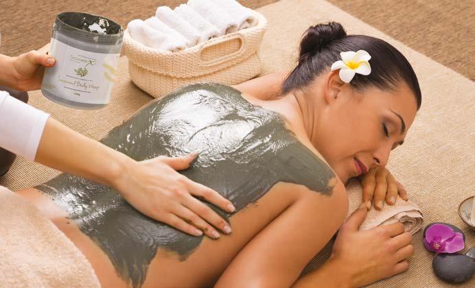 Seaweed Body Wrap Podaruj swojej skórze wyjątkową pielęgnację maską do ciała Seaweed Body Wrap.