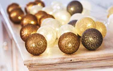 dekoracyjne LED COTTON BALLS 2