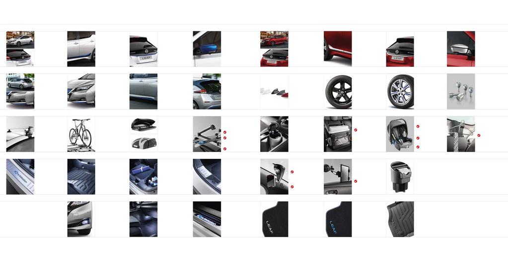 DODAJ ORYGINALNE AKCESORIA NISSAN STYLIZACJA NADWOZIA PAKIET ELEGANCE NIEBIESKI Listwy ozdobne drzwi niebieskie Listwa na klapę bagażnika Nakładki na lusterka boczne niebieskie KE600-5S00B Listwy
