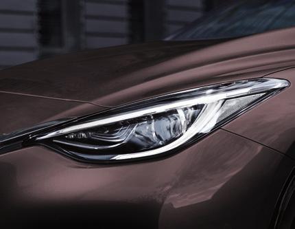 WERSJE WYKOŃCZENIA, PAKIETY I OPCJE QX30 LUXE QX30 LUXE TECH System start-stop Filtr cząstek stałych (tylko dla wersji z silnikiem diesla) Inteligentne wspomaganie kierownicy uzależnione od prędkości