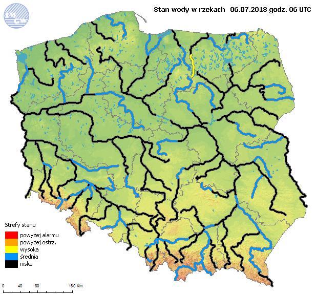 2. OSTRZEŻENIA METEOROLOGICZNE: Wydane ostrzeżenia meteorologiczne: Lp. Zjawisko/ stopień zagrożenia Ważność Obszar 1. Burze z gradem/2 od godz. 14:26 dnia 06.07.
