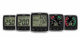Instrumenty cyfrowe i50 i60 Główne informacje o urządzeniach: Wymiary wyświetlacza: 110 115 44 mm Zasilanie 12V (tolerancja 10-16V DC), niski pobór prądu 2 wejścia SeaTalk ng, wejścia dla