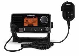 Raymarine Nowe radiotelefony VHF Ray60 Nowe radiotelefony VHF Ray70 z AIS, GPS, rozgłośnią pokładową i rogiem mgłowym Główne informacje o urządzeniach: Dwustanowiskowy radiotelefon VHF z opcją