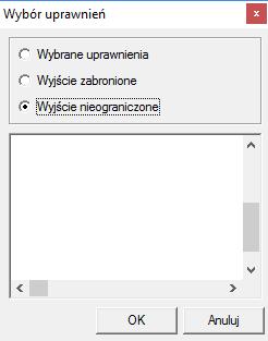 Dlatego też jeżeli chcemy dać nieograniczone wyjście Zaznaczamy opcję Wyjście nieograniczone dla prefiksów i klasy dostępu, ponieważ może okazać się, że numer będzie miał dostęp do jakiegoś prefiksu,