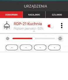 Naciskając na nazwę nadajnika zostaną wyświetlone szczegóły dotyczące jego wpisu do pamięci odbiornika (numery wpisanych przycisków, tryb pracy, przypisany czas dla trybu czasowego) 4.